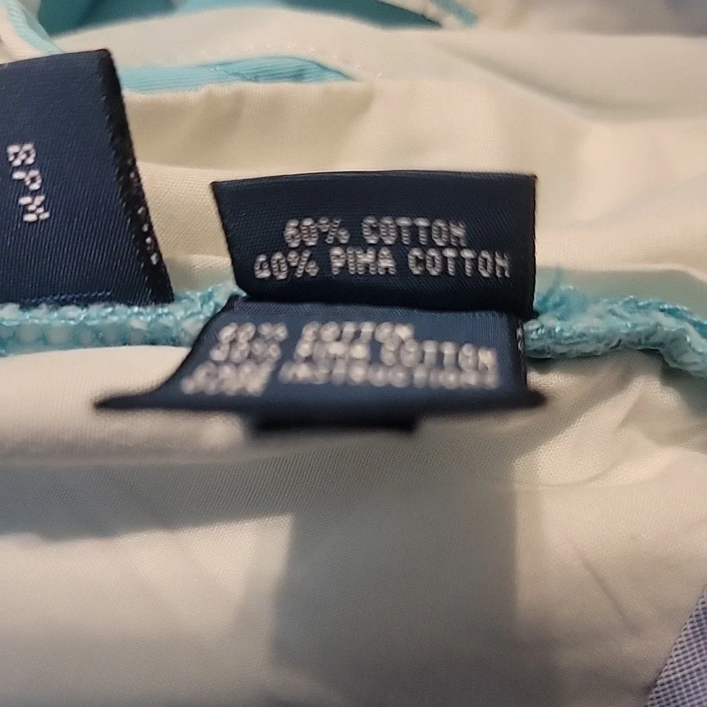 Polo Ralph Lauren Pants Mens 33X27.5 Aqa Blue Chino Cotton Straight‎ Leg Classic